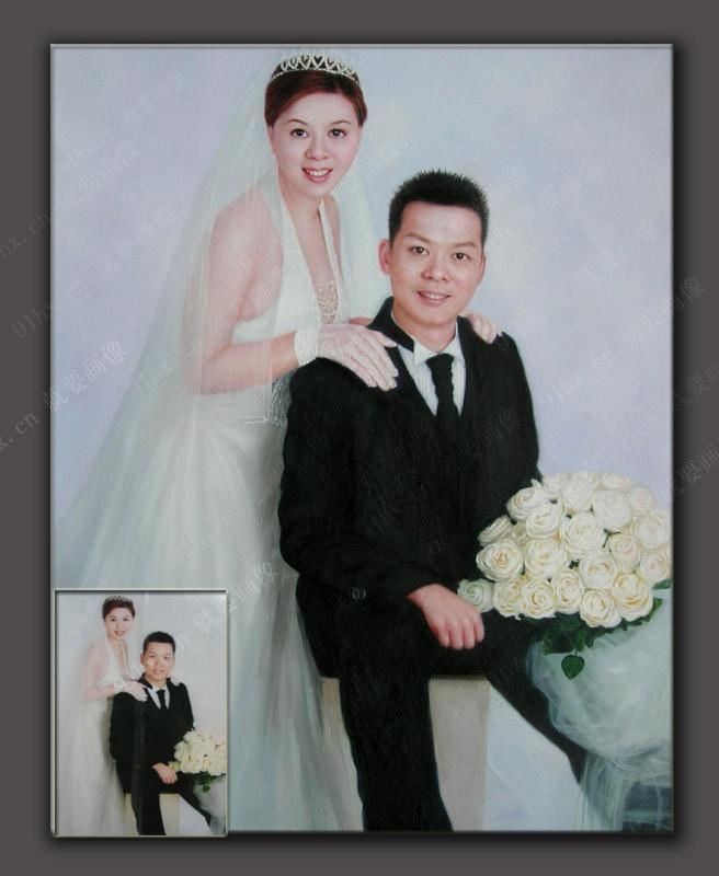 哪里可以定制手繪婚紗油畫(huà)的呢?