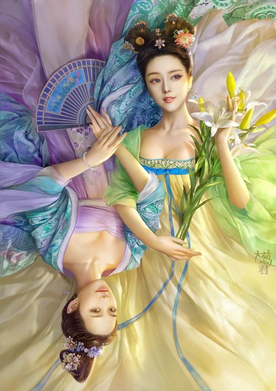 范冰冰張鈞甯唯美畫像