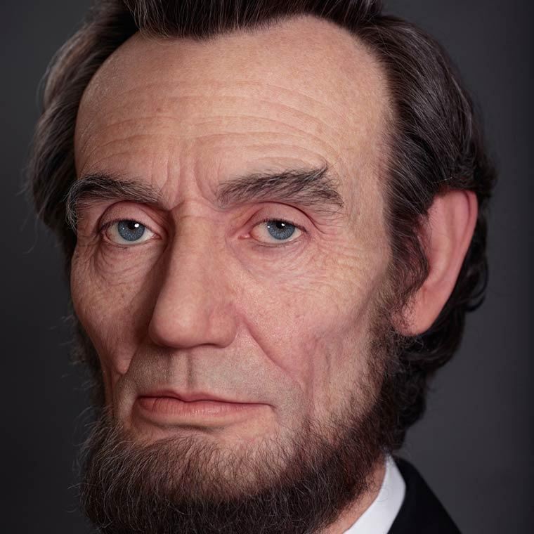 人物肖像-驚人3D人物肖像  林肯人物肖像