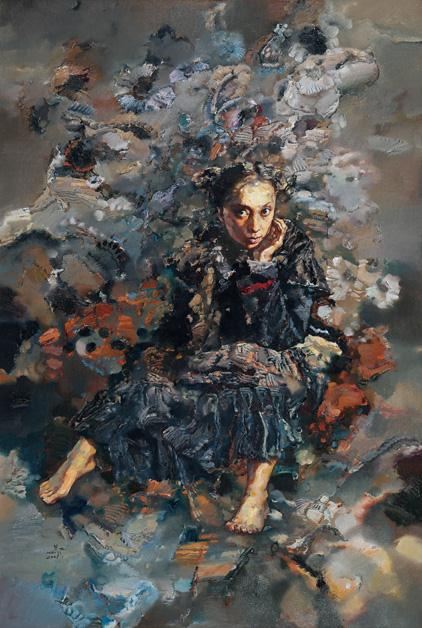 暖陽  作者：莫也  創(chuàng)作年代：2005  規(guī)格：120×180cm  品類：油畫