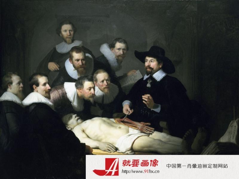 倫勃朗《尼古拉斯·杜爾博士的解剖學(xué)課》團體肖像油畫成名作 倫勃朗《尼古拉斯·杜爾博士的解剖學(xué)課》團體肖像油畫成名作