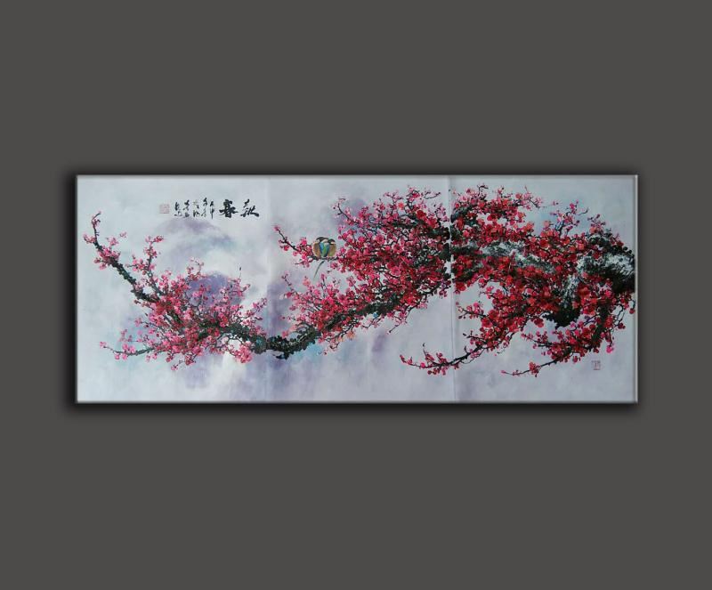 梅花客廳油畫