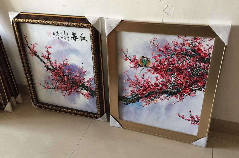 客廳油畫-梅花套畫畫框
