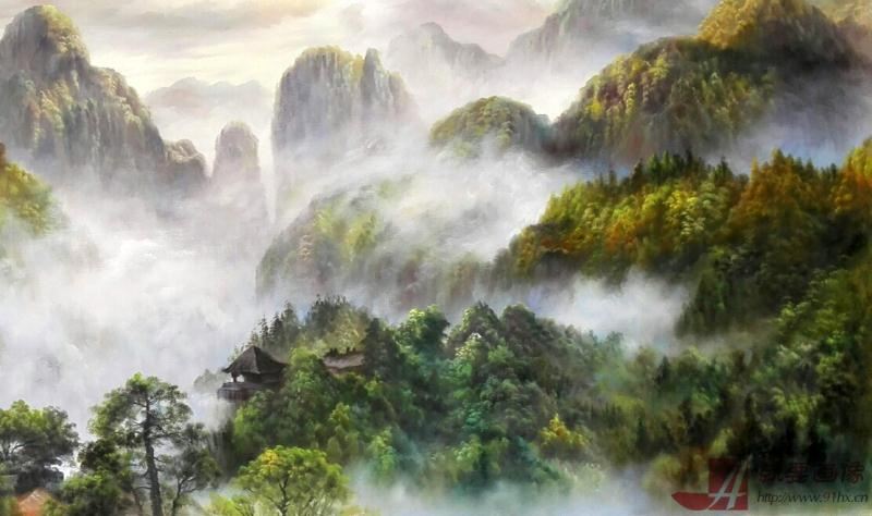 意境山水風(fēng)景畫細(xì)節(jié)圖