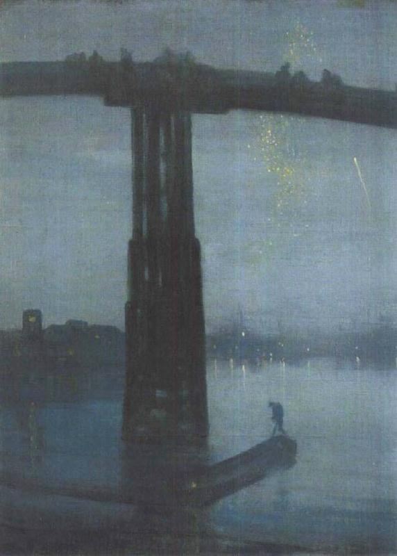藍色和銀色的夜曲：老巴特西橋