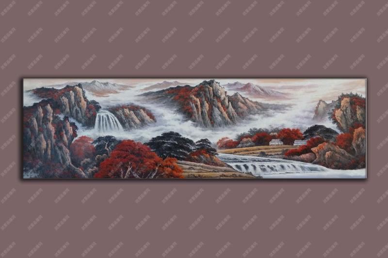 鄉村風景油畫