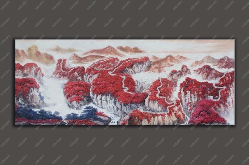 秋天風景油畫