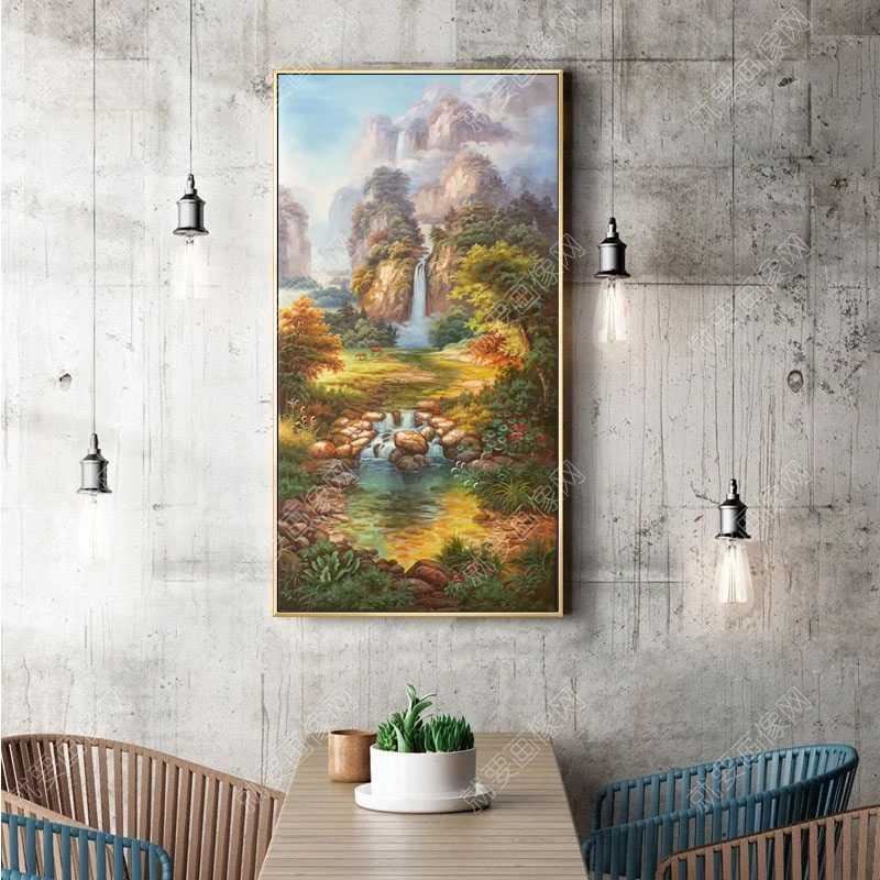 大型垂直風景油畫