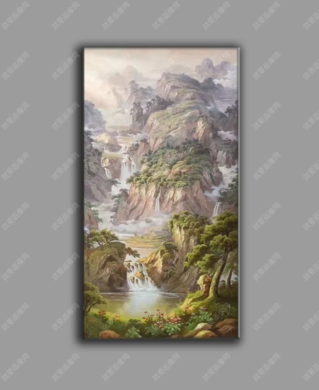 山水風景創作油畫