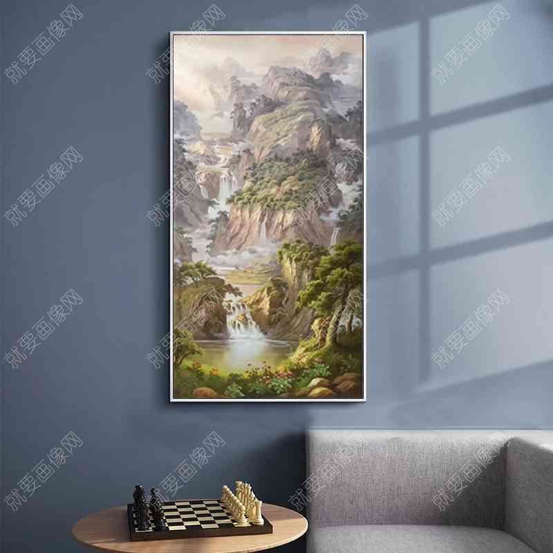 玄關垂直裝飾畫