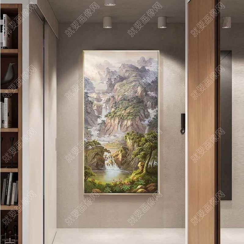 油畫手繪風景