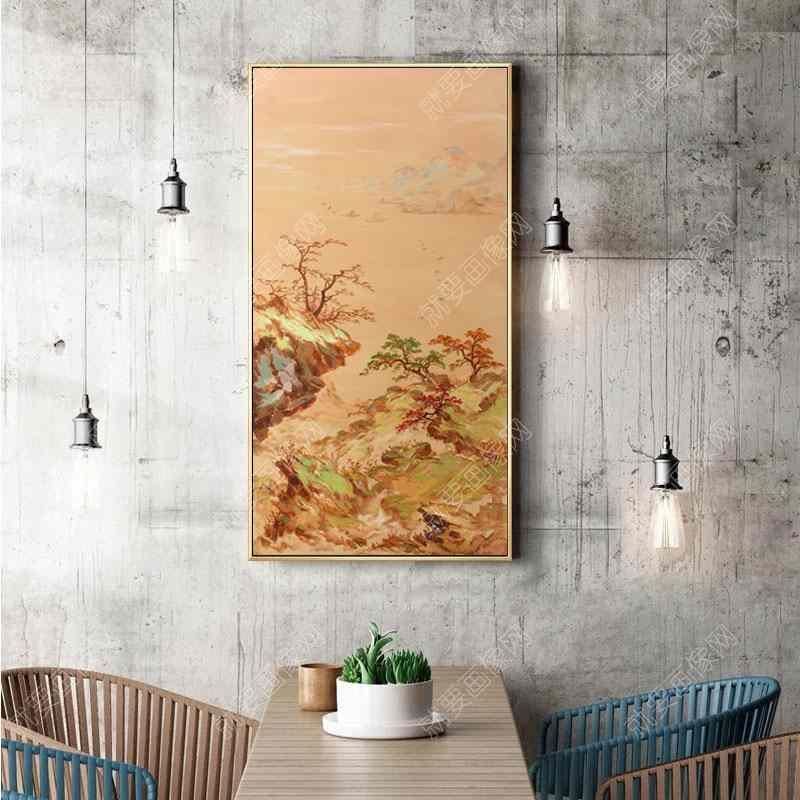懸崖風景油畫