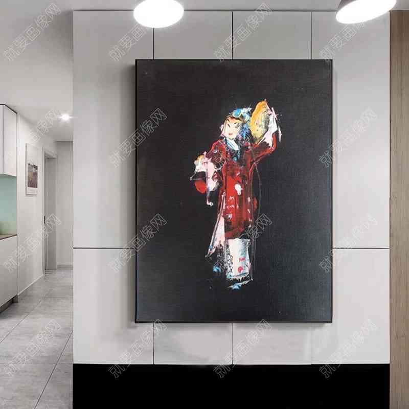 印象人物油畫