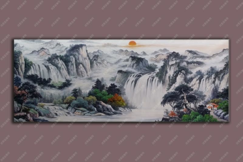 風景油畫客廳