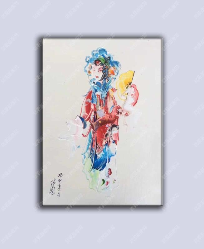 現(xiàn)代人物手繪油畫
