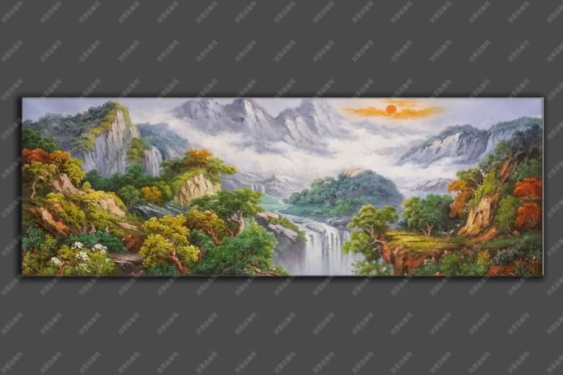 山林油畫精品