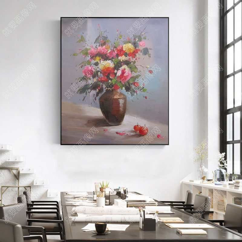 高清鮮花寫實油畫