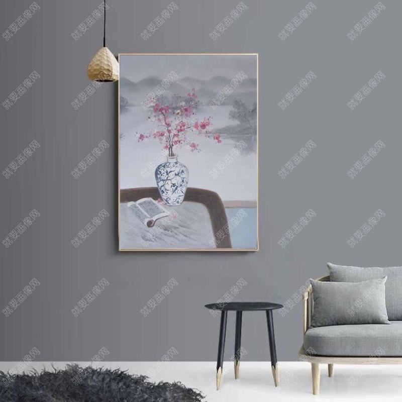 梅花藝術創作油畫