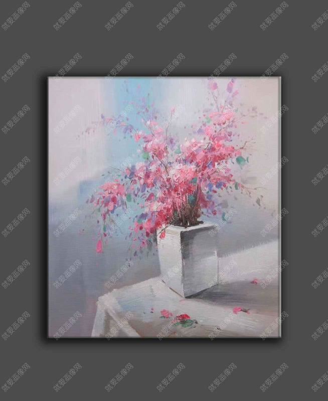 鮮花手繪油畫