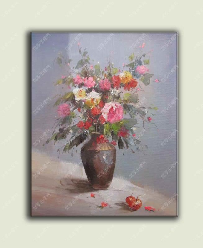 鮮花創作油畫
