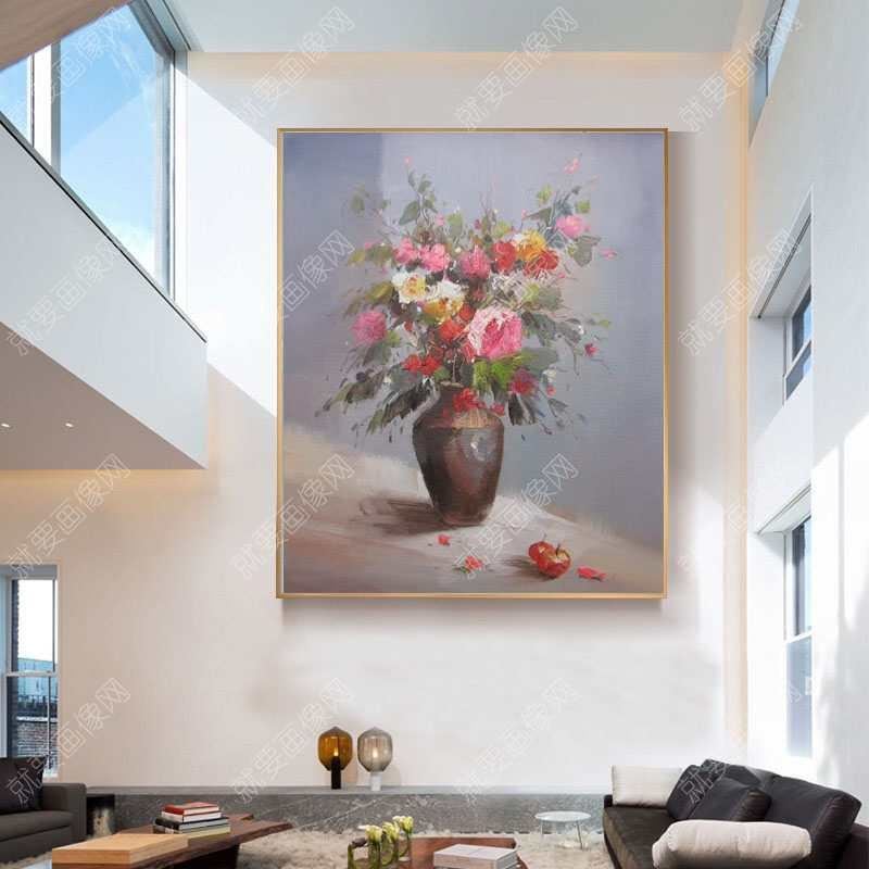 好看花卉油畫