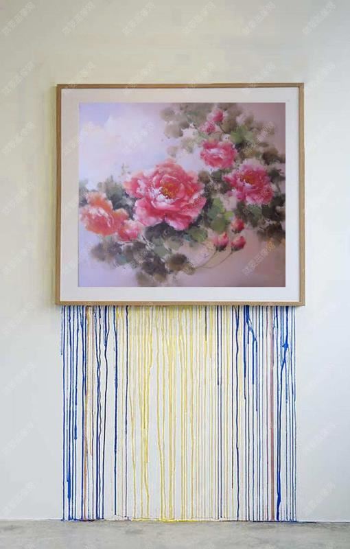 大幅油畫花卉