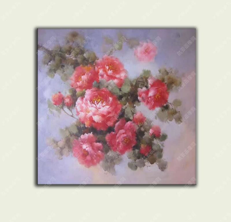 花卉手繪牡丹圖