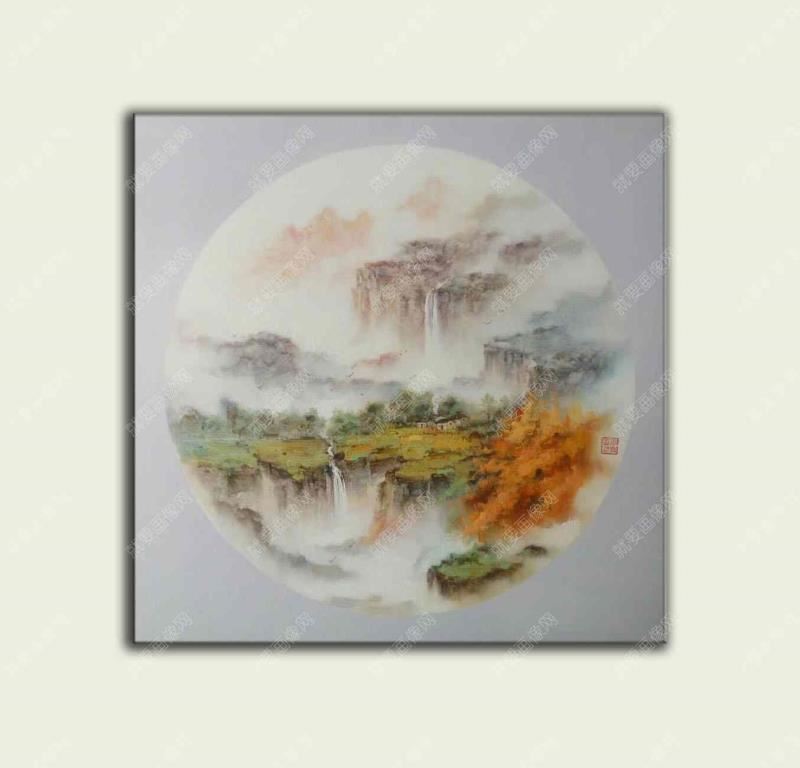 寫意山水油畫