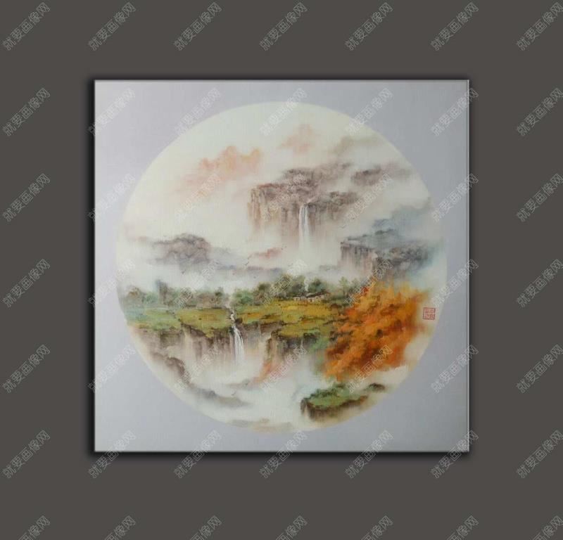 寫意油畫風景