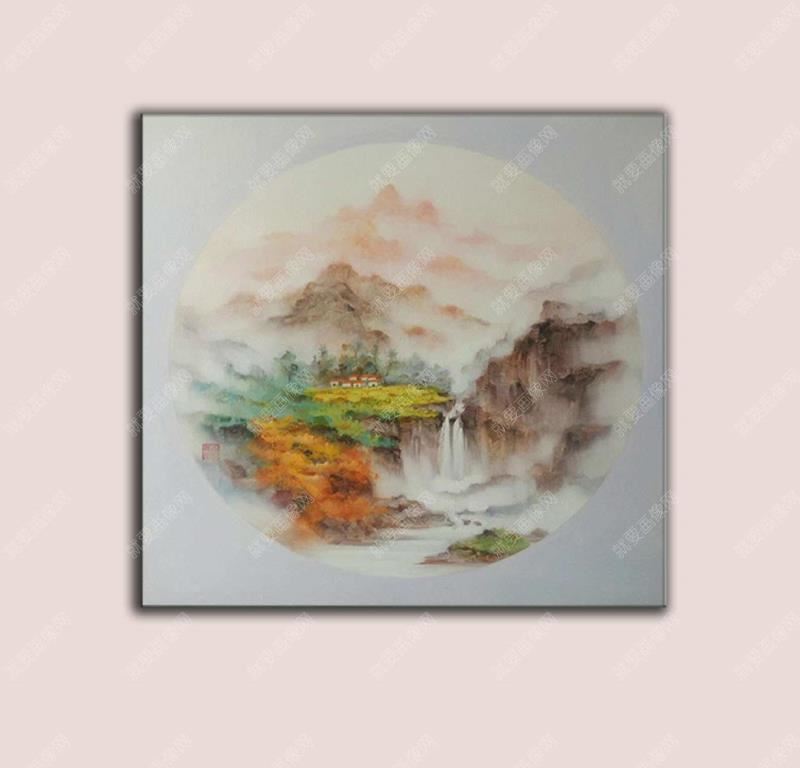 古風山水油畫