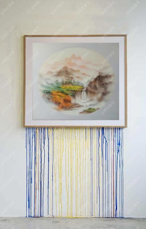 唯美山水油畫