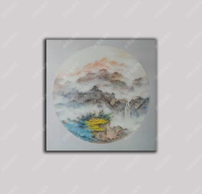 山川古風油畫