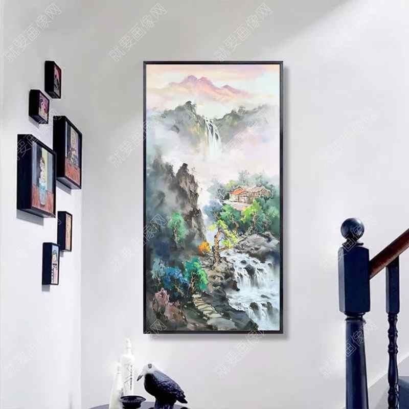 現代山水風景油畫