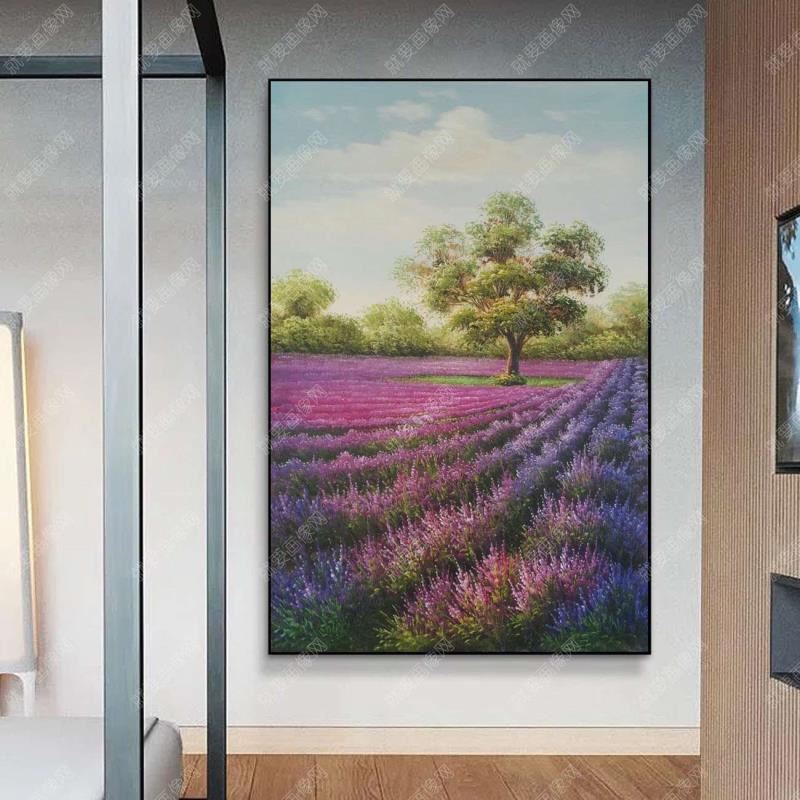 手繪高檔風(fēng)景油畫