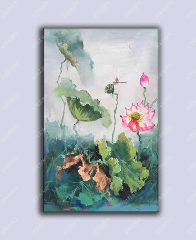 荷花家居裝飾畫
