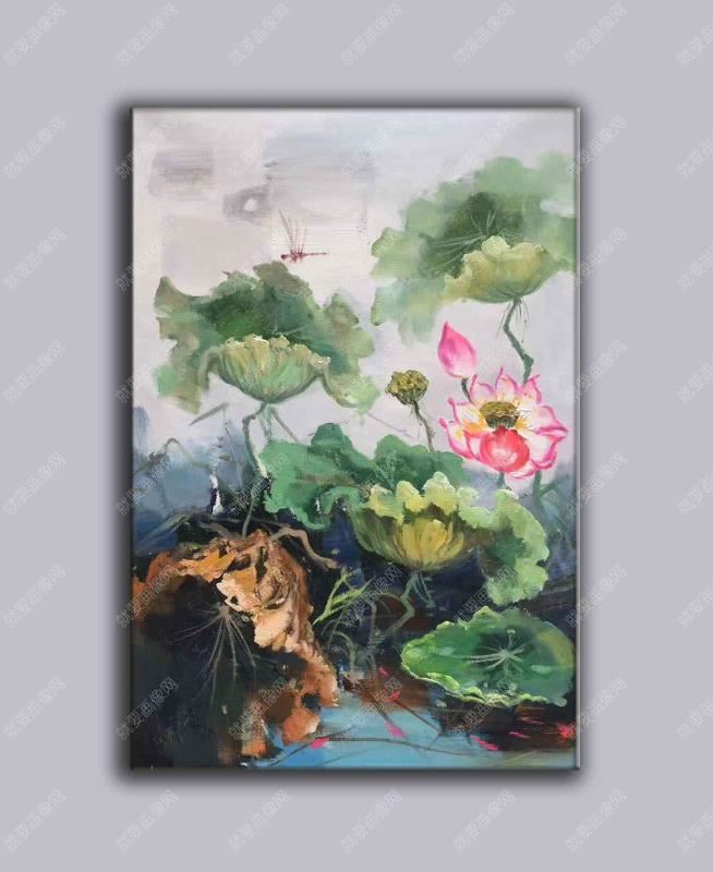 夏天風景油畫