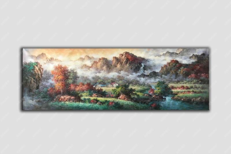山水風景油畫