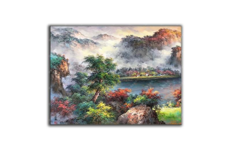 油畫風(fēng)景手繪