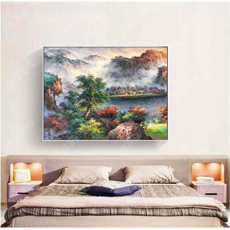 手繪油畫風(fēng)景