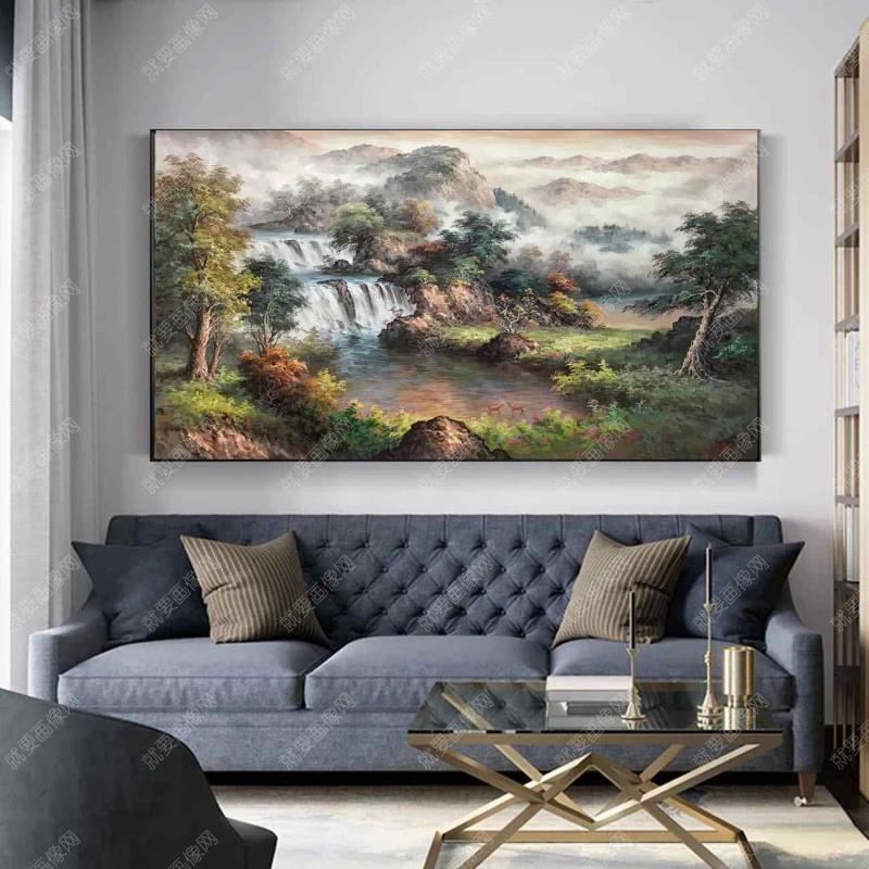 山水油畫精品
