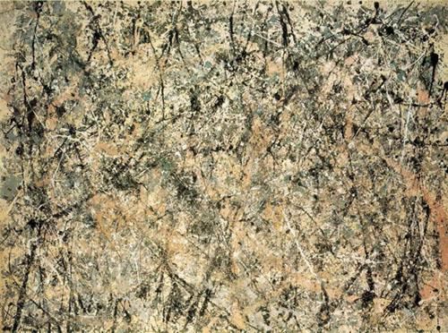 薰衣草之霧：第一號  波洛克 美國 1950 年 221 × 300cm 布面油畫 藏于華盛頓國家美術畫廊