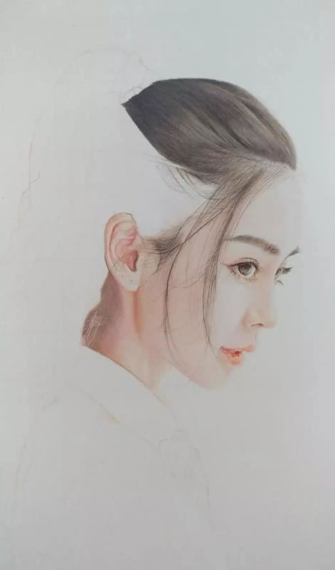 彩鉛畫手繪女神Angelababy