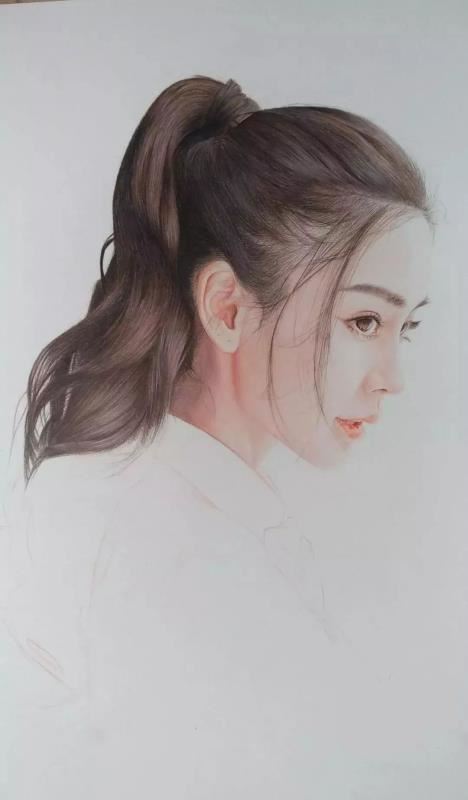 彩鉛畫手繪女神Angelababy