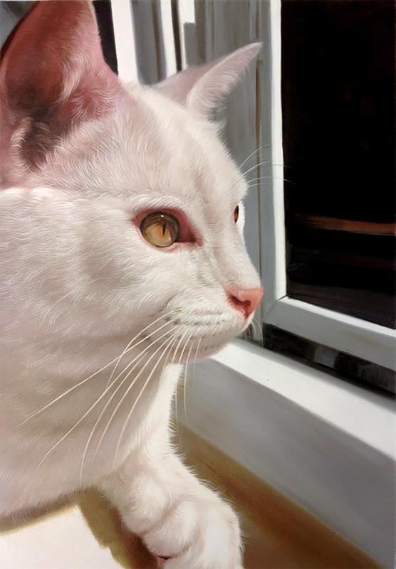 貓咪油畫