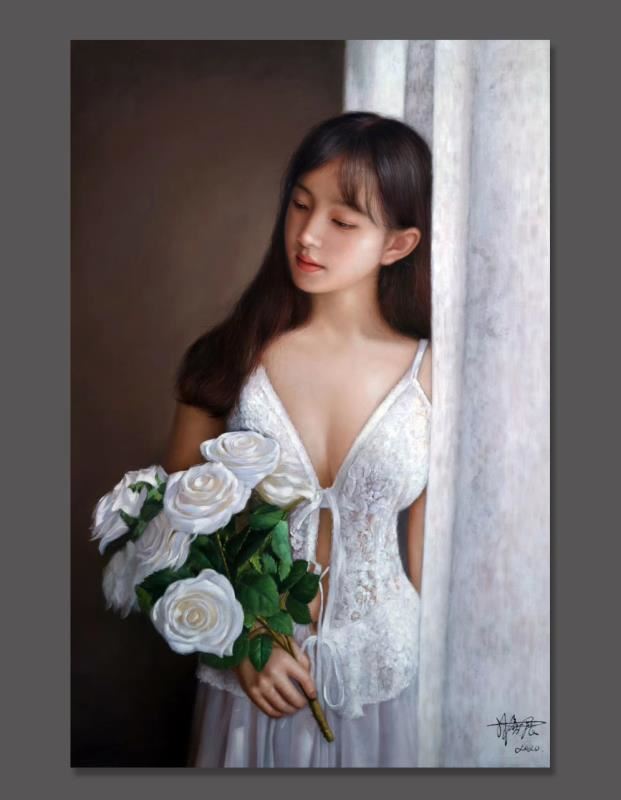 林喜展油畫(huà)-人物畫(huà)像肖像油畫(huà) (2)