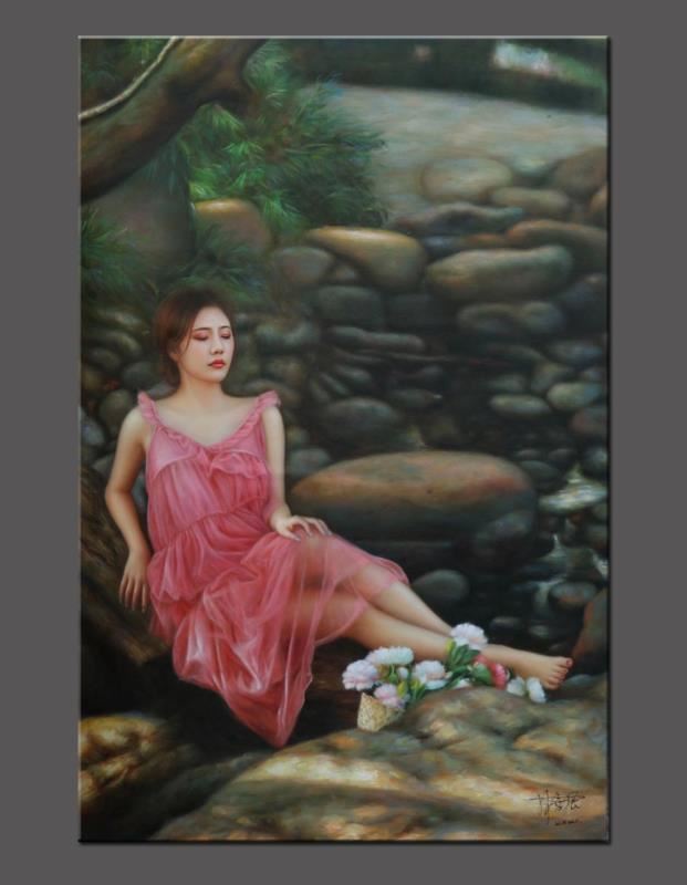 林喜展油畫(huà)-人物畫(huà)像肖像油畫(huà) (4)